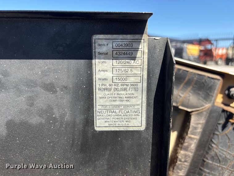 image for item FG2932 Generac 0043903 generator