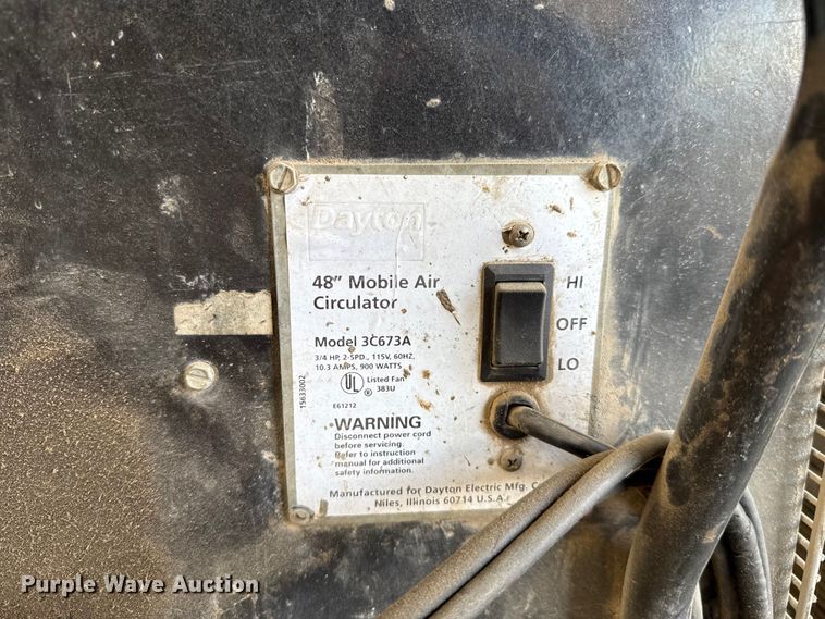 image for item FH6626 (3) Dayton fans