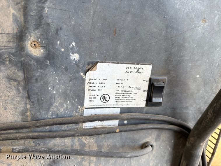 image for item FH6626 (3) Dayton fans