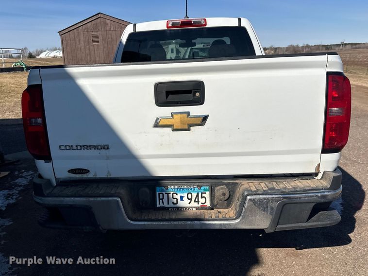 image for item FK0037 2016 Chevrolet Colorado Ext. Cab pickup truck