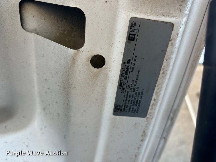 image for item FK0037 2016 Chevrolet Colorado Ext. Cab pickup truck