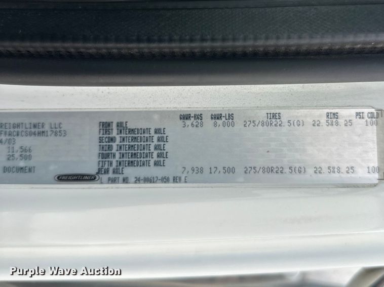 image for item FK1862 2004 Freightliner M2 delivery truck