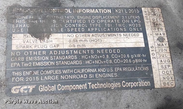 image for item NC9763 2015 Nissan CFS40 forklift