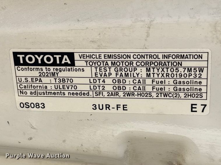 image for item NK9145 2021 Toyota Tundra Crew Cab pickup truck