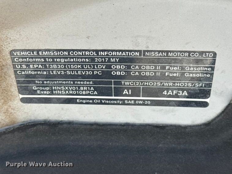 image for item NK9166 2017 Nissan Sentra 