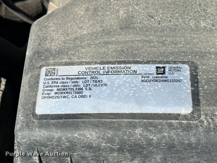 image for item NK9170 2021 Chevrolet Silverado 1500 Crew Cab pickup truck