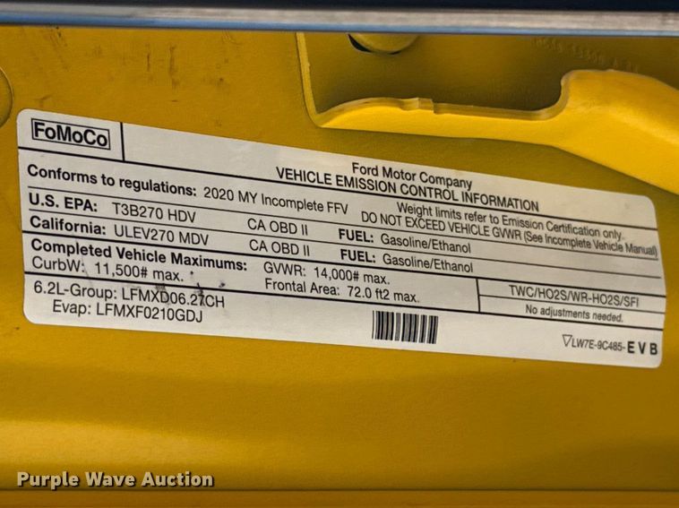 image for item NK9174 2020 Ford F350 Super Duty utility bed pickup truck