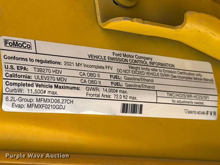 image for item NK9177 2021 Ford F350 Super Duty utility bed pickup truck