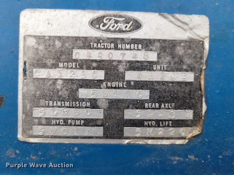 image for item NK9960 Ford 3600 tractor