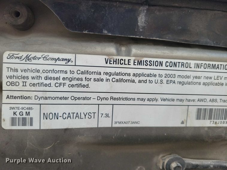 image for item NK9996 2003 Ford Excursion SUV