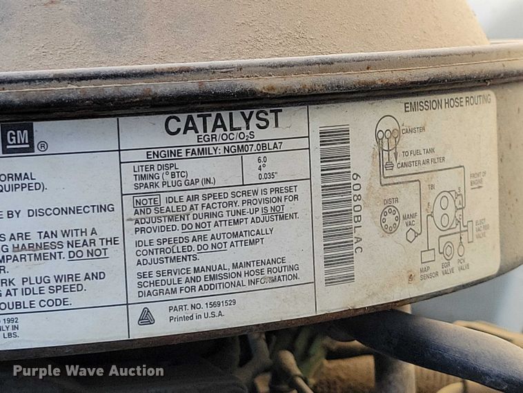 image for item NK9999 1992 Chevrolet  Kodiak water truck