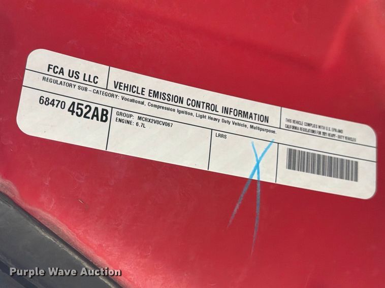 image for item YA2466 2021 RAM 5500 Crew Cab tow truck