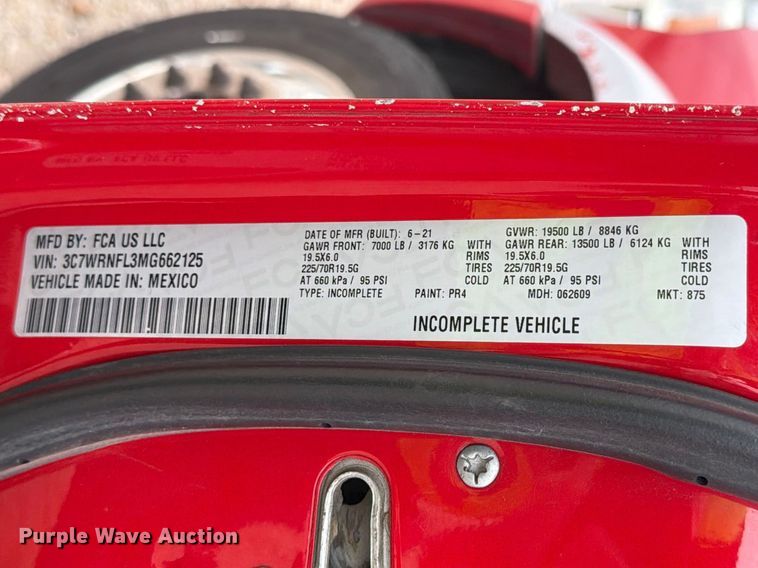 image for item YA2466 2021 RAM 5500 Crew Cab tow truck