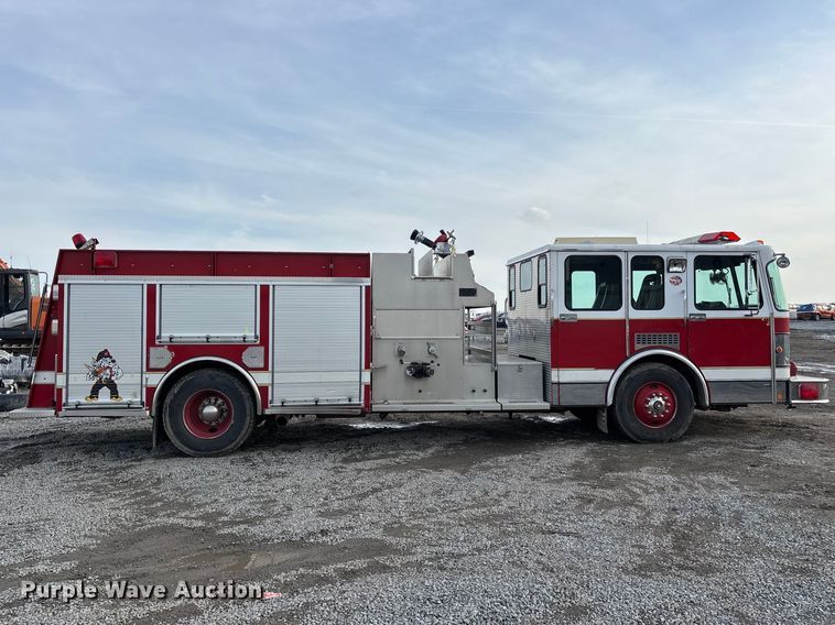 image for item YA2649 1992 Spartan Gladiator pumper fire truck