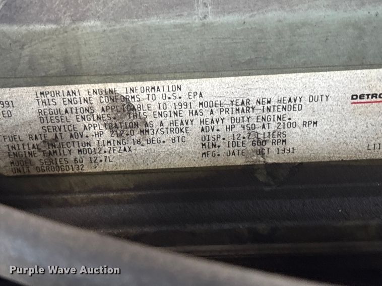 image for item YA2649 1992 Spartan Gladiator pumper fire truck