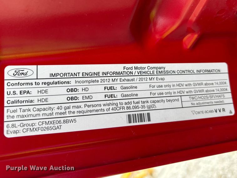 image for item YA2650 2012 Ford F550 Super Duty Crew Cab rescue vehicle