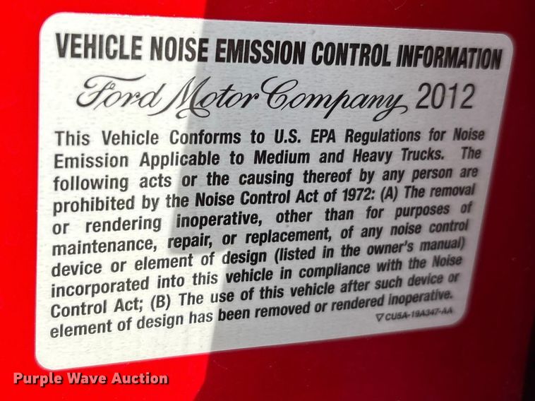 image for item YA2650 2012 Ford F550 Super Duty Crew Cab rescue vehicle