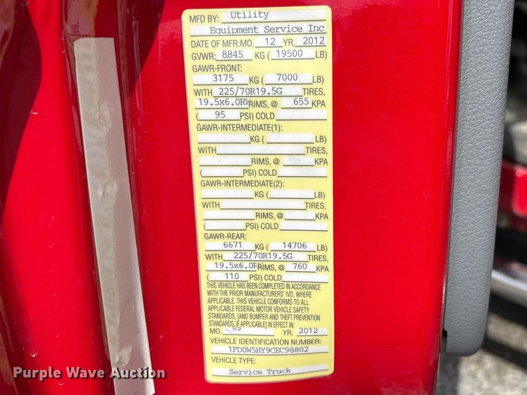 image for item YA2650 2012 Ford F550 Super Duty Crew Cab rescue vehicle