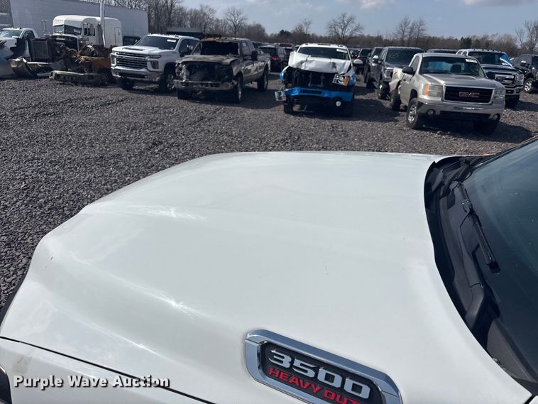 image for item YA2748 2022 RAM 3500 Crew Cab utility bed pickup truck