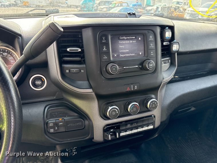 image for item YA2748 2022 RAM 3500 Crew Cab utility bed pickup truck