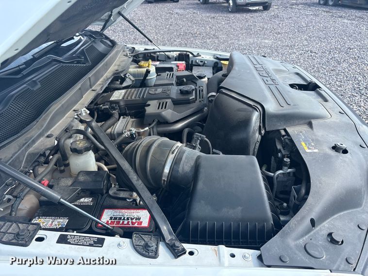 image for item YA2748 2022 RAM 3500 Crew Cab utility bed pickup truck