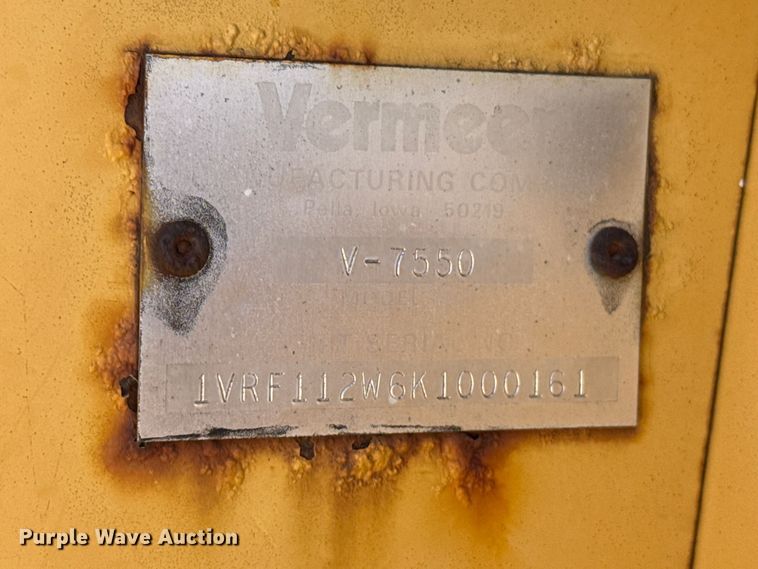 image for item DH1946 1989 Vermeer V-7550 trencher