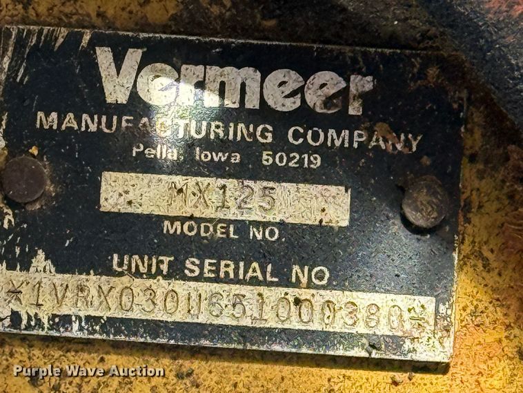 image for item DQ4322 2005 Vermeer MX125 mud mixer