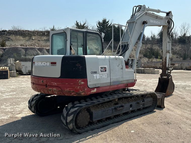 image for item DQ7756 2007 Takeuchi TB1140 mini excavator