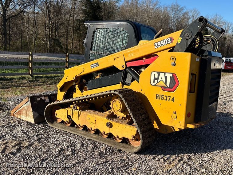 image for item DT0097 2022 Caterpillar 299D3 tracked skid steer loader