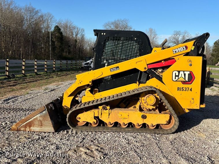 image for item DT0097 2022 Caterpillar 299D3 tracked skid steer loader