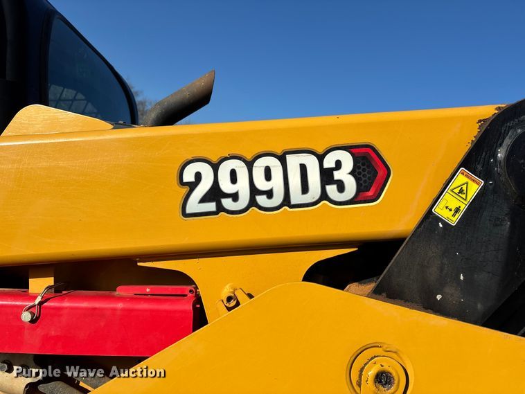 image for item DT0097 2022 Caterpillar 299D3 tracked skid steer loader
