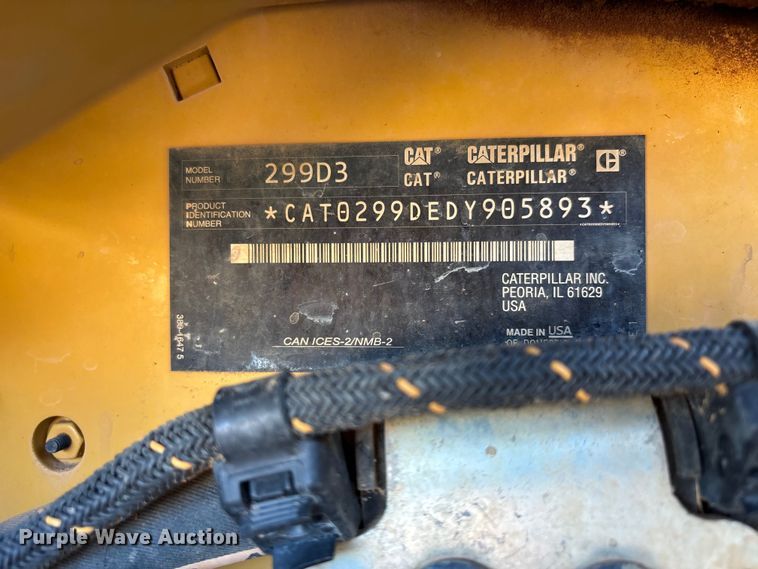 image for item DT0097 2022 Caterpillar 299D3 tracked skid steer loader