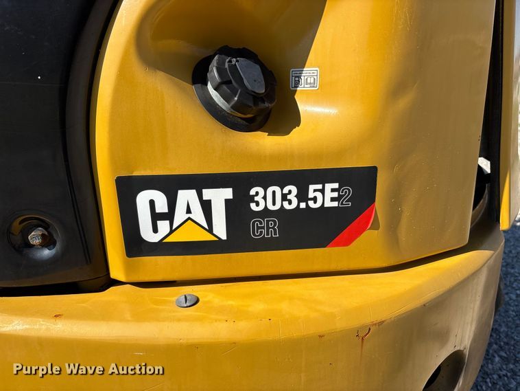 image for item DT0098 2020 Caterpillar 303.5E2 CR mini excavator