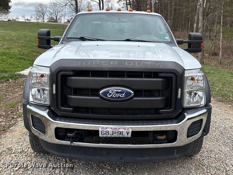 image for item DT0123 2011 Ford F550 Crew Cab flatbed truck