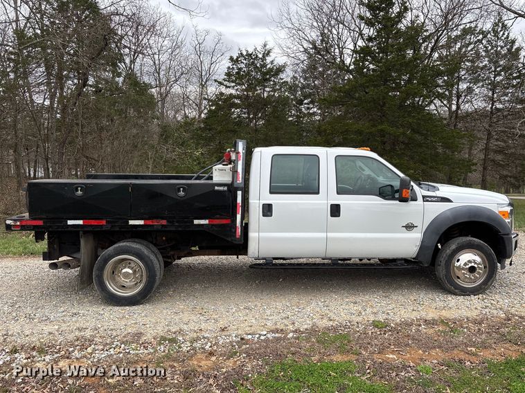image for item DT0123 2011 Ford F550 Crew Cab flatbed truck