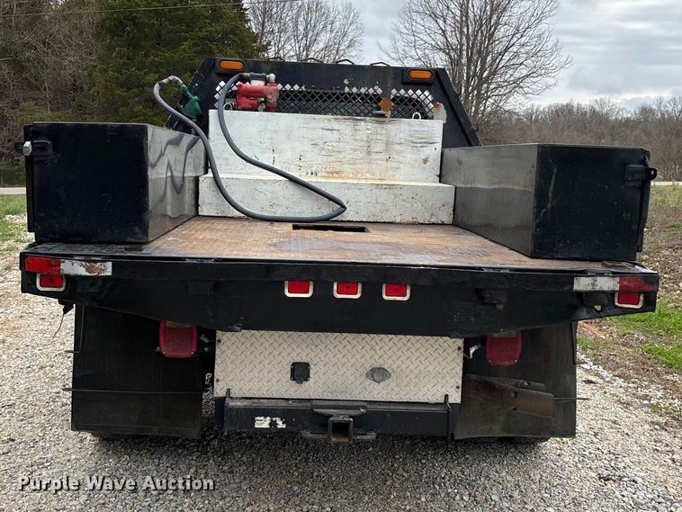 image for item DT0123 2011 Ford F550 Crew Cab flatbed truck