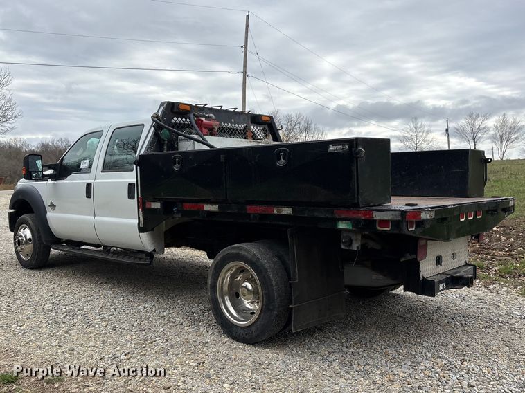image for item DT0123 2011 Ford F550 Crew Cab flatbed truck