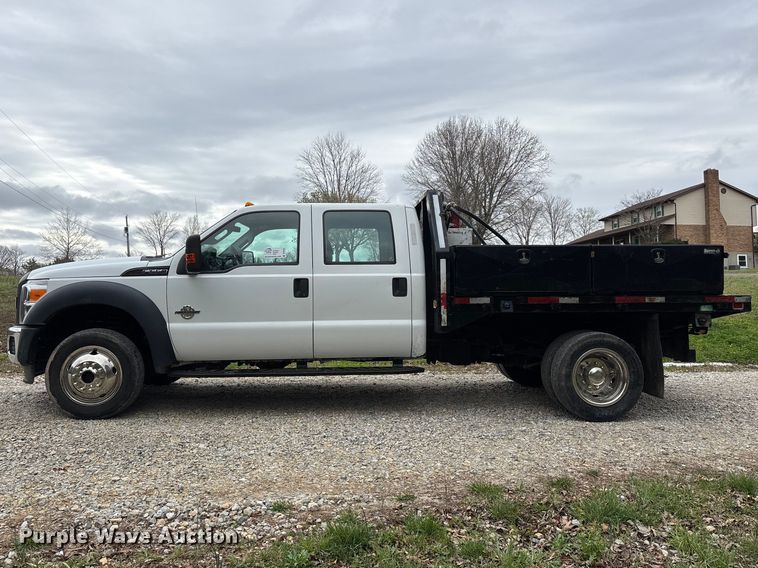 image for item DT0123 2011 Ford F550 Crew Cab flatbed truck