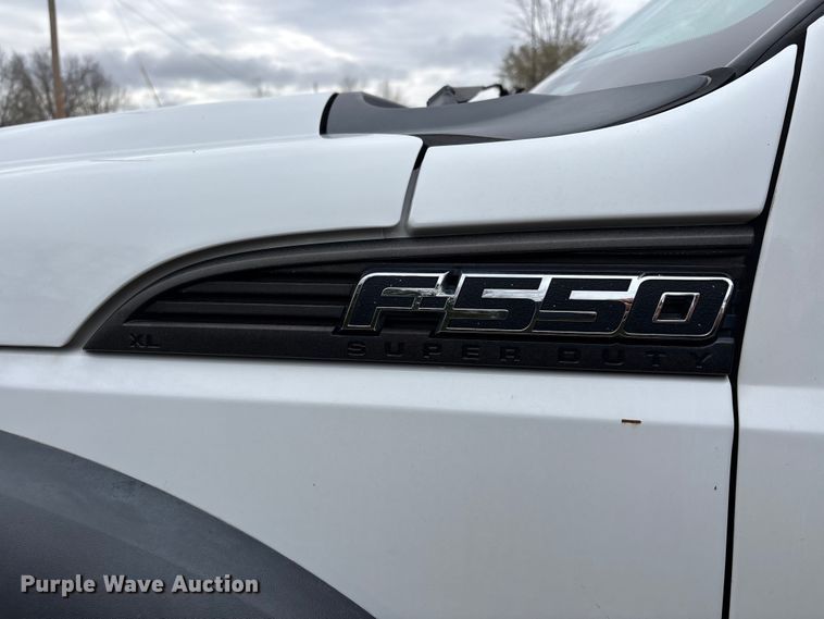 image for item DT0123 2011 Ford F550 Crew Cab flatbed truck