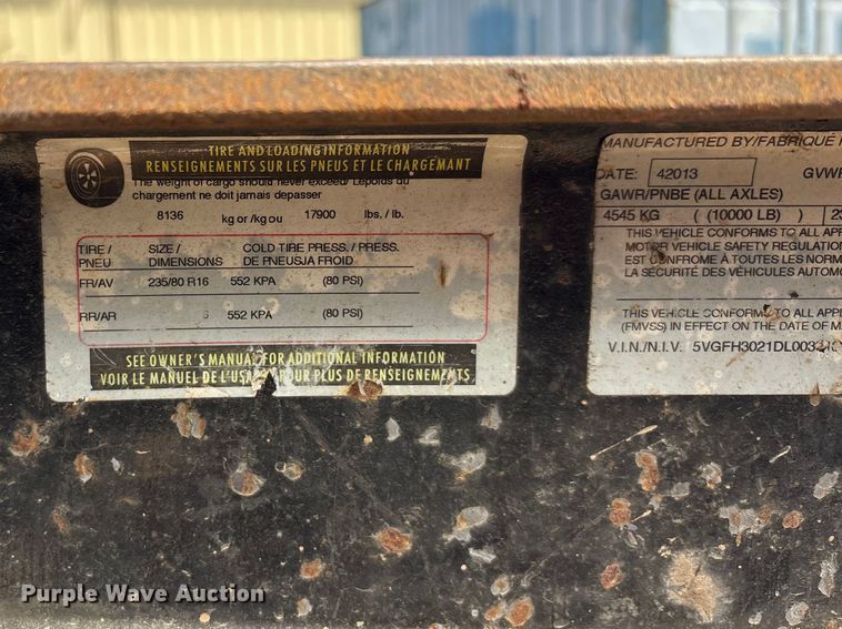 image for item DT0136 2013 Kaufman Paver Del equipment trailer