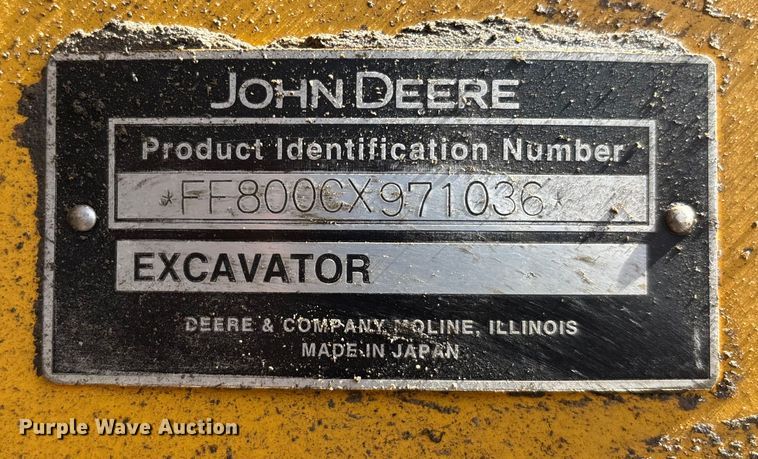 image for item DU0385 2004 John Deere 800C excavator