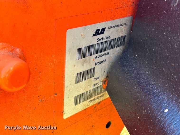 image for item DU0464 2016 JLG T350 boom lift