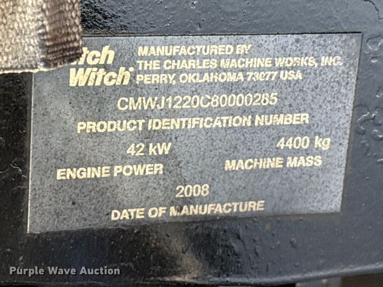 image for item DZ5365 2008 Ditch Witch JT1220 Mach 1 directional boring unit