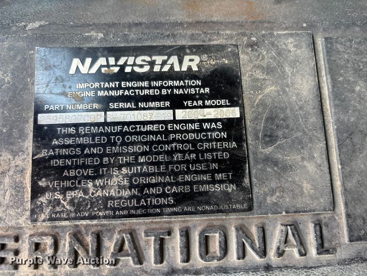 image for item EA4680 2007 International 7500 dump truck