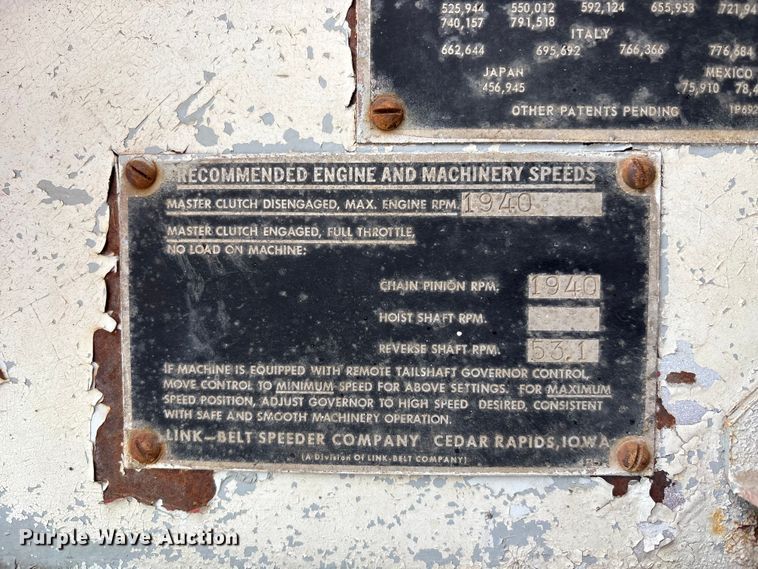 image for item EA4686 1970 Link-Belt LS-118 crane