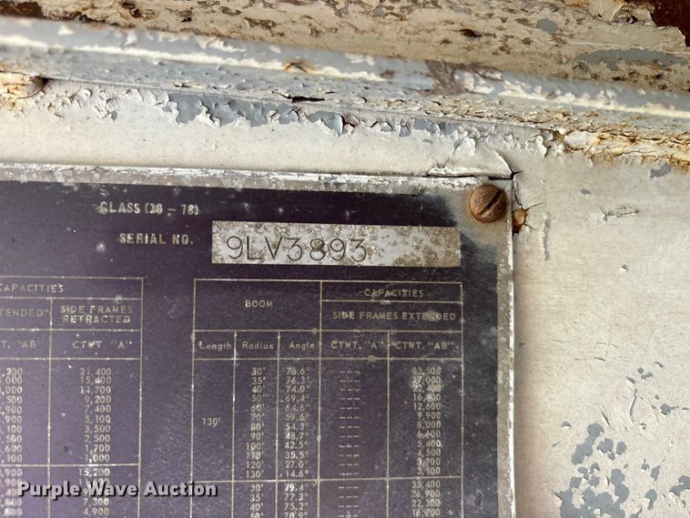 image for item EA4686 1970 Link-Belt LS-118 crane