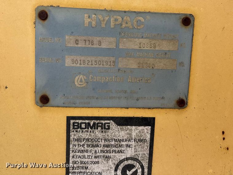 image for item EA4744 Hypac C778B double drum vibratory roller