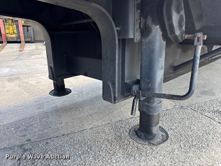 image for item EA5476 1980 Transcraft drop deck equipment trailer