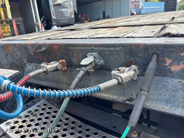 image for item EA5476 1980 Transcraft drop deck equipment trailer