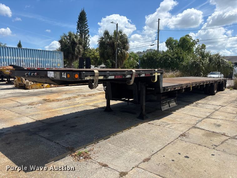 image for item EA5479 1990 TrailKing TS70CS-482 drop deck equipment trailer